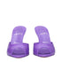 Christian Louboutin Purple Leather Wedges Sandals